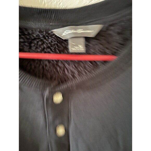 Eddie Bauer Fleece Lined Button Up Crewneck - Picture 5 of 5
